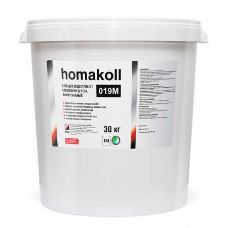 Клей дисперсионный на основе ПВА D3 Homakoll 019М 10 кг